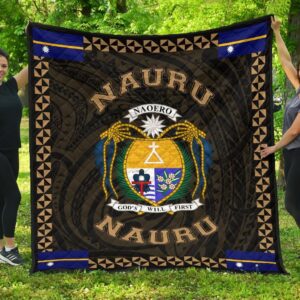 Nauru Polynesian Quilt Gold Love Style J11 Quilt  Quilt